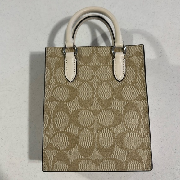 Coach Mini Tote or Crossbody Signature Canvas Like New - Picture 2 of 11